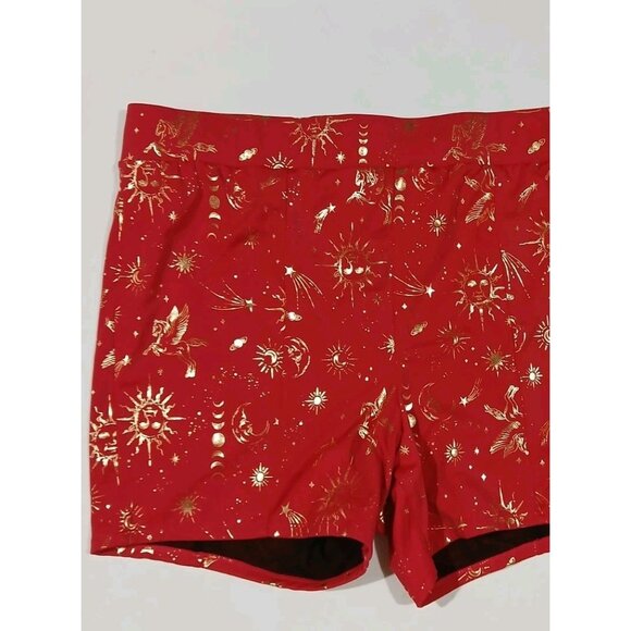 Torrid Retro Chic Ultra High Rise 3.5 Inch Swim Shorts Size 2 2X Red Celestial - Picture 3 of 9